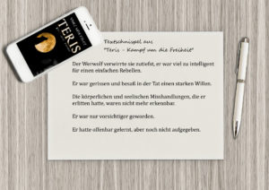 Textschnipsel aus “Teris – Kampf um die Freiheit (1)